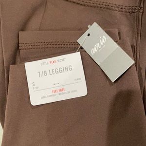 Aerie chocolate 7/8 leggings, Small